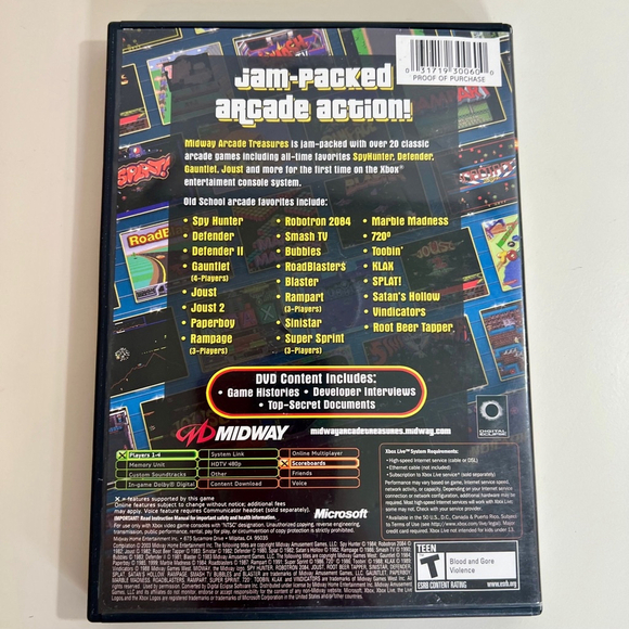 Midway‎ Arcade Treasures Xbox Game - Picture 3 of 9